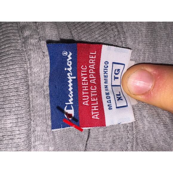 Champion 1919 Athletics Long Sleeve Shirt XL Gray Made in Mexico - Picture 5 of 6